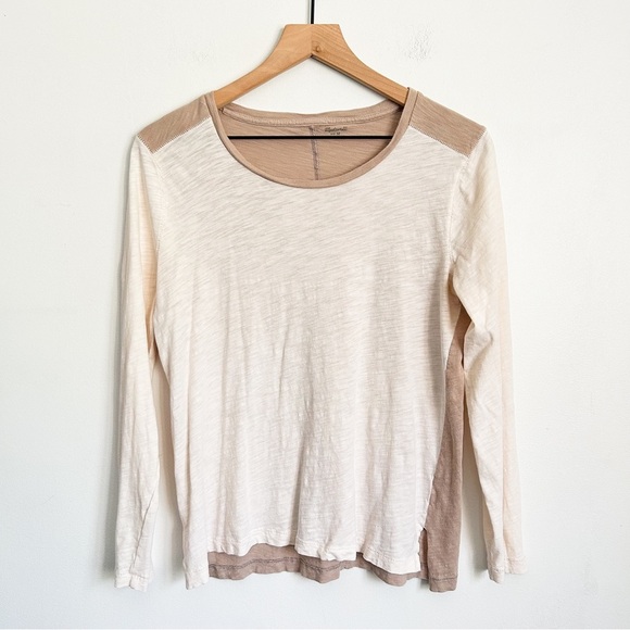 Madewell Tops - Madewell Two-Tone Crew Neck Tee